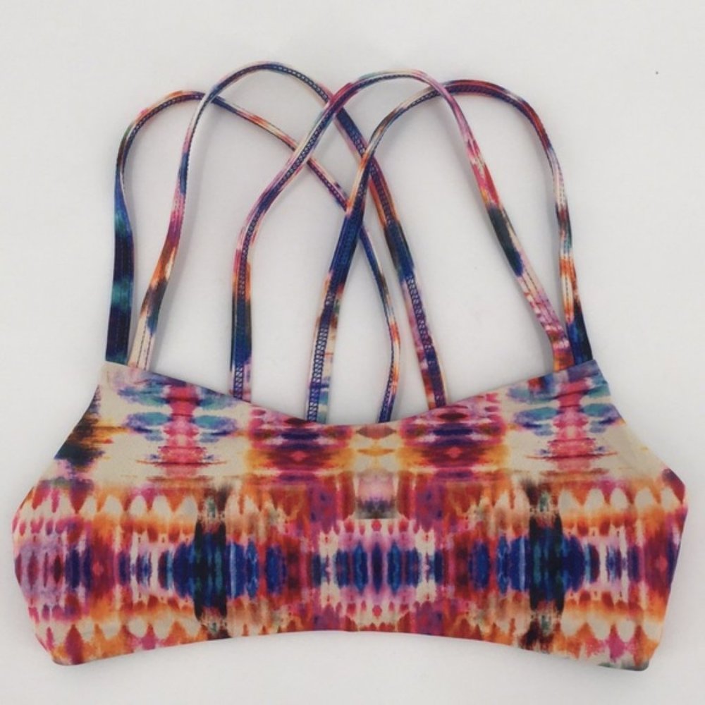Jolyn Tie Dye Fendrick's Strappy Bikini Top